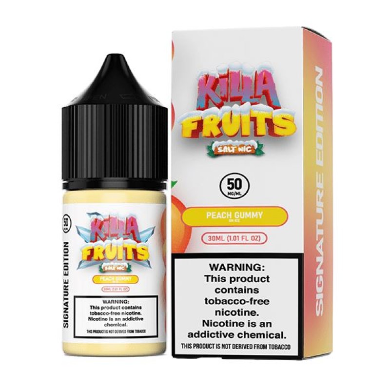 Peach Gummy on Ice by Killa Fruits Signature TFN Salts Series 30mL