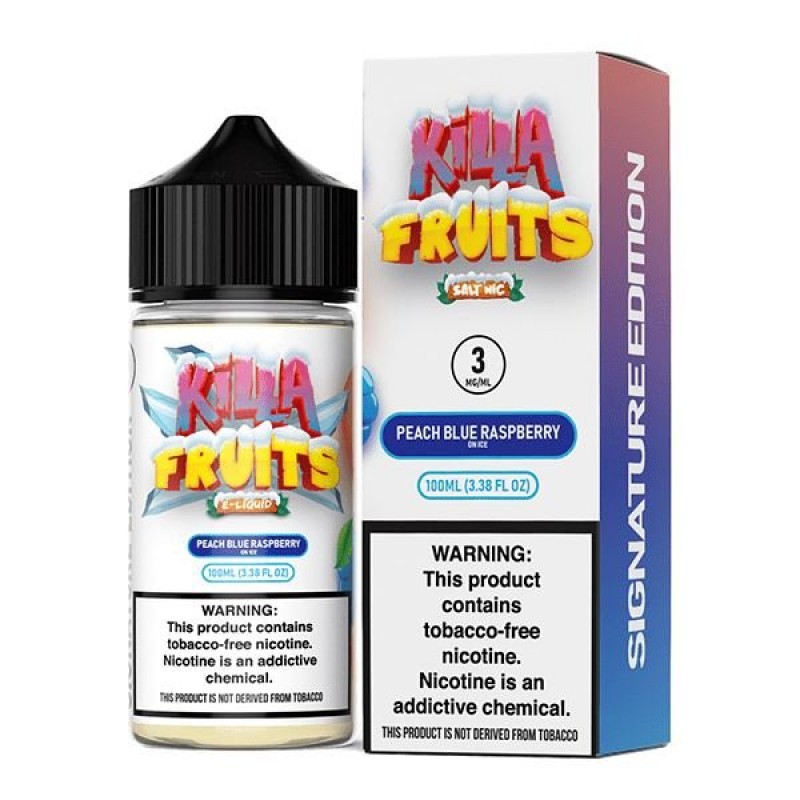 Peach Blue Raspberry on Ice by Killa Fruits Signature TFN Series 100mL