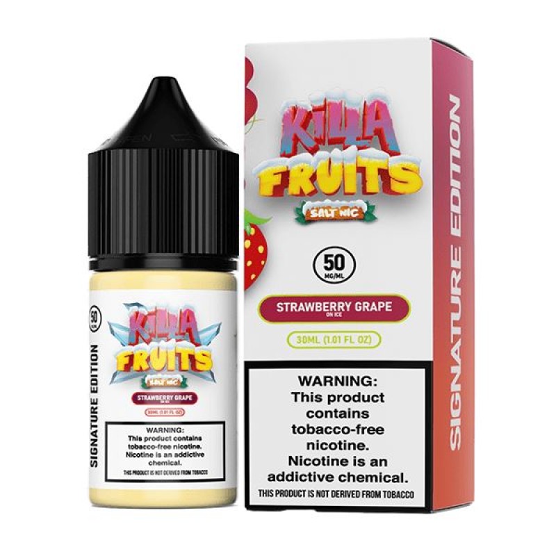 Strawberry Grape on Ice by Killa Fruits Signature TFN Salts Series 30mL