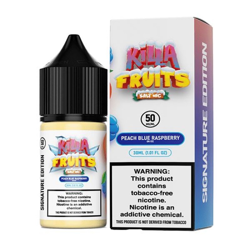 Peach Blue Raspberry on Ice by Killa Fruits Signat...