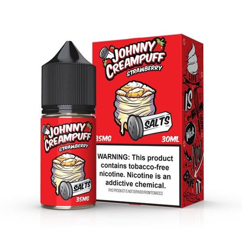 Strawberry by Tinted Brew Johnny Creampuff TFN Salts Series 30mL