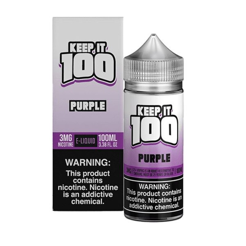 Purple by Keep It 100 Tobacco-Free Nicotine Series 100ml