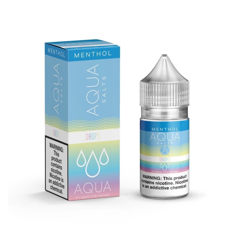 AQUA SALTS MENTHOL | Rainbow Drops Ice 30ML eLiqui...