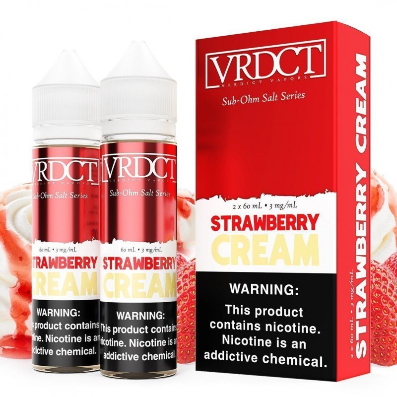 Strawberry Cream by VERDICT SUB OHM SALT SERIES E-...