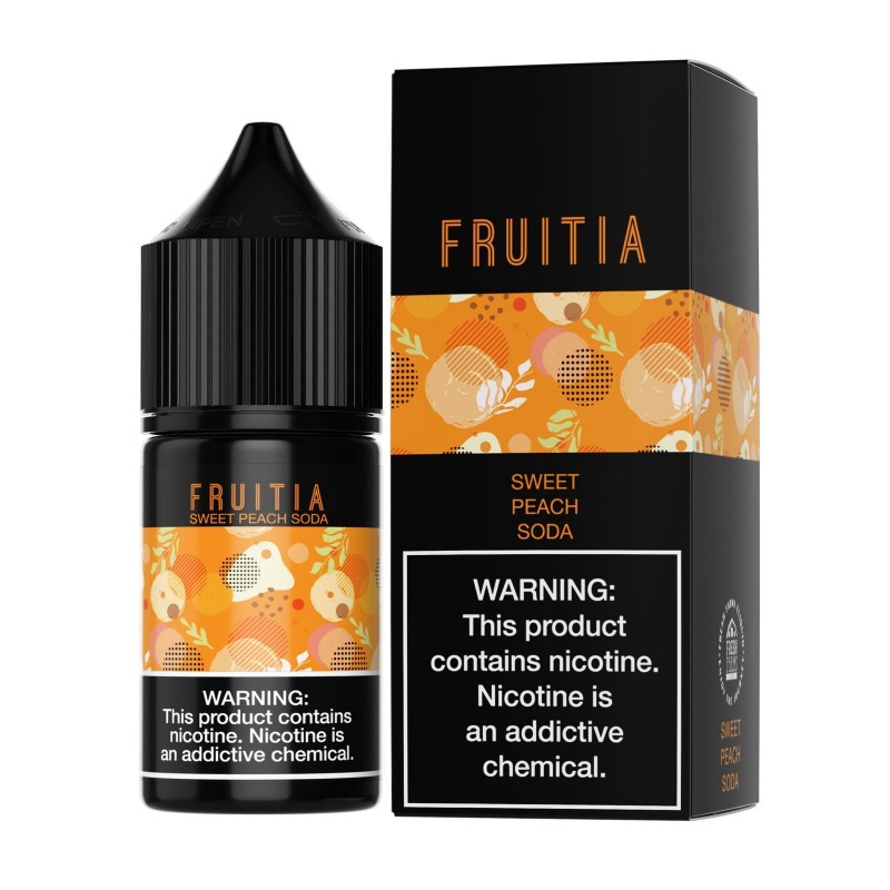 Sweet Peach Soda by Fruitia Salts 30ml