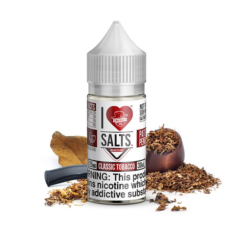 Classic Tobacco Salt by Mad Hatter EJuice 30ml