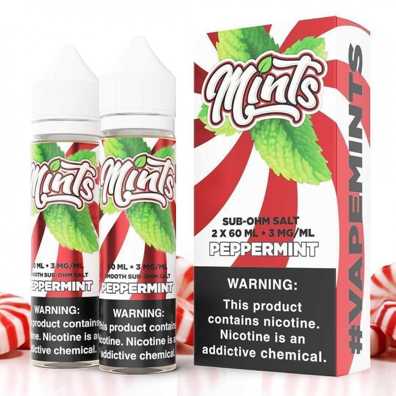 Peppermint by MINTS SUB OHM SALT SERIES E-Liquid 2X 60ML