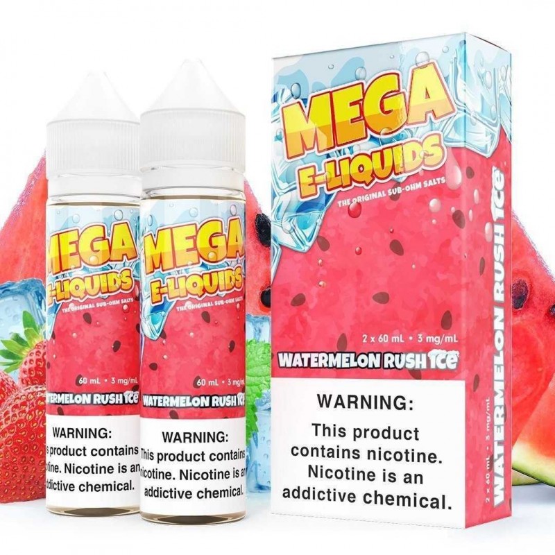 Watermelon Rush Ice by MEGA SUB OHM SALT SERIES 2X...