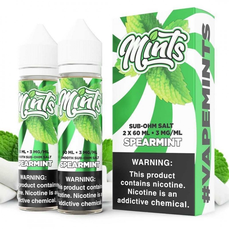 Spearmint by MINTS SUB OHM SALT SERIES E-Liquid 2X 60ML