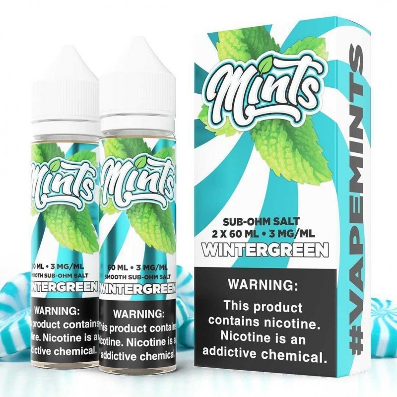 Wintergreen by MINTS SUB OHM SALT SERIES E-Liquid 2X 60ML