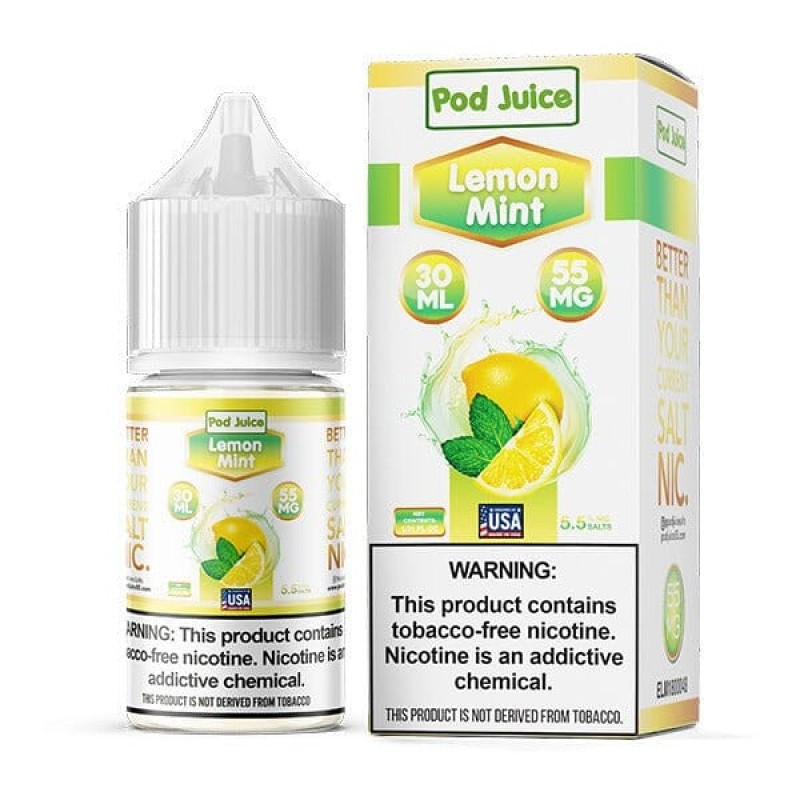 Lemon Mint by Pod Juice TFN Salt 30mL