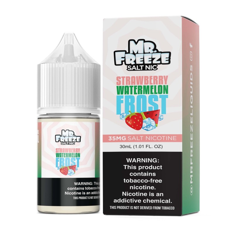 Strawberry Watermelon Frost by Mr. Freeze Tobacco - Free Nicotine Salt Series | 30mL