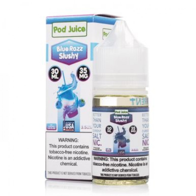 Blue Razz Slushy by Pod Juice Salts Series 30ml