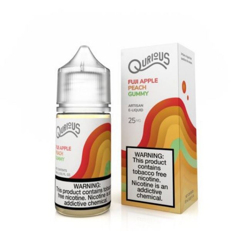 Fuji Apple Peach Gummy by Qurious Synthetic Salt 30ml