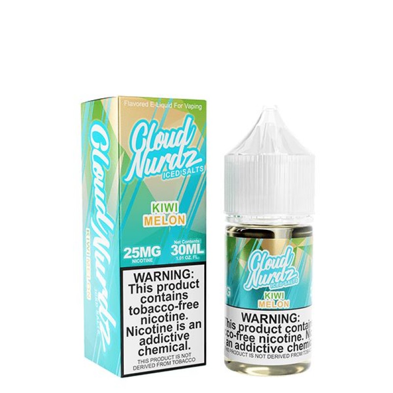 Iced Kiwi Melon by Cloud Nurdz TFN Salts E-Liquid 30ml