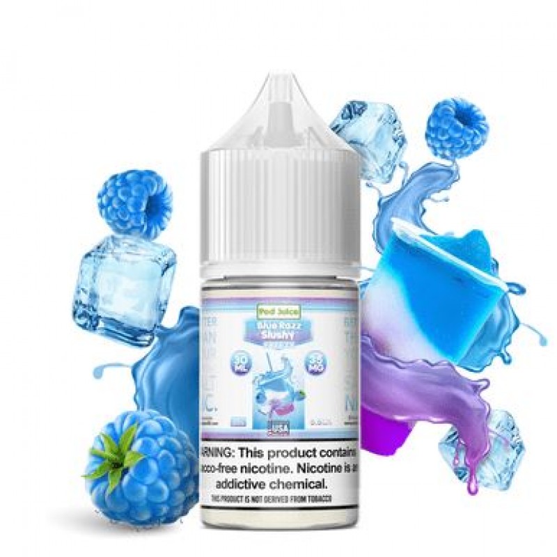 Blue Razz Slushy Freeze by Pod Juice Salts Series ...