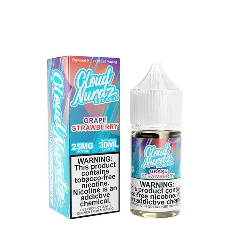 Iced Grape Strawberry by Cloud Nurdz TFN Salts E-Liquid 30ml