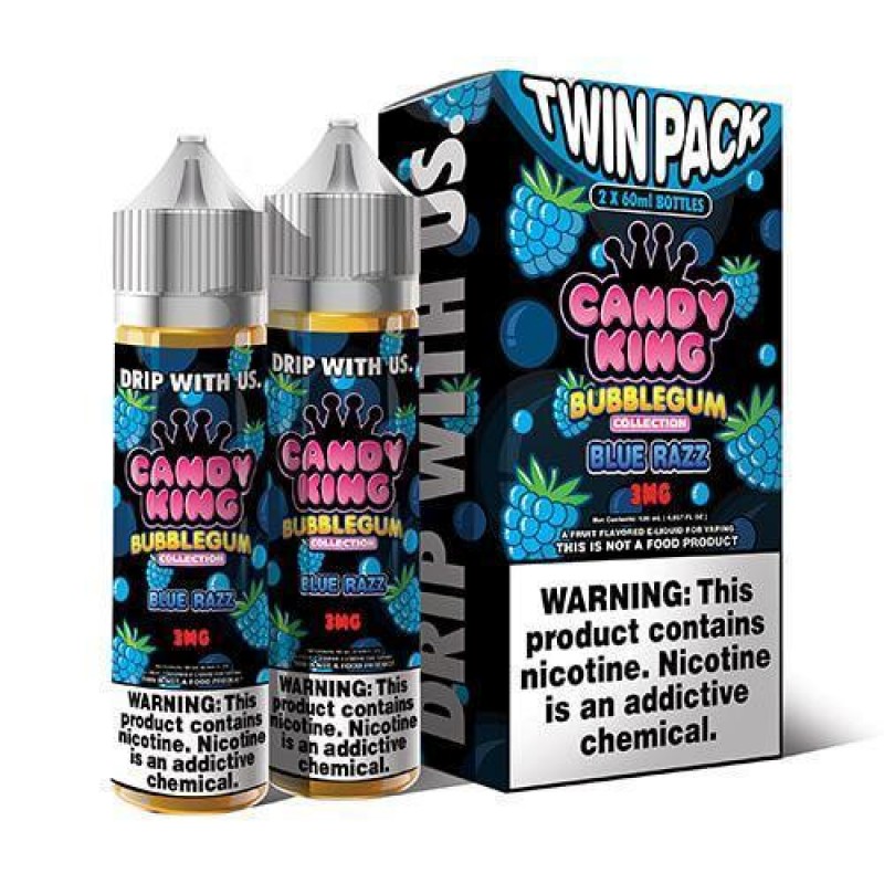 Blue Razz by Candy King Bubblegum 120ml