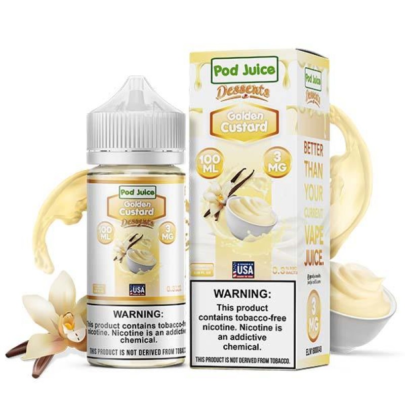 Golden Custard by Pod Juice TFN Series 100mL