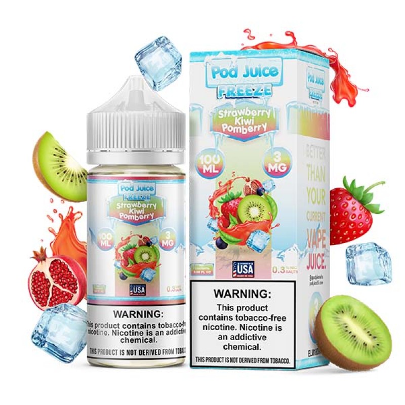 Strawberry Kiwi Pomberry Freeze by Pod Juice TFN Series 100mL