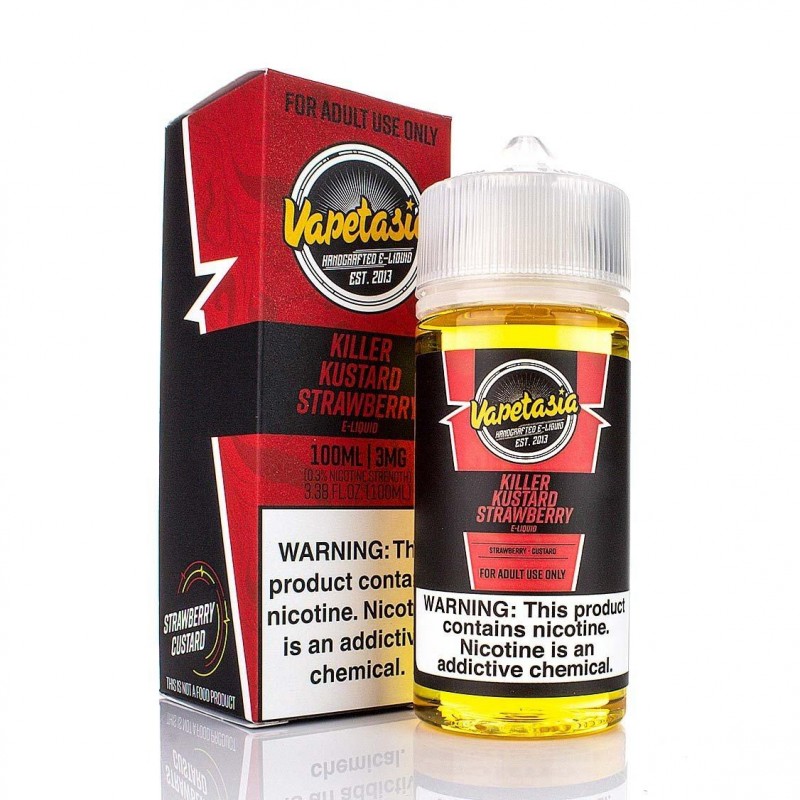 Vapetasia 100mL - Killer Kustard Strawberry 00mg