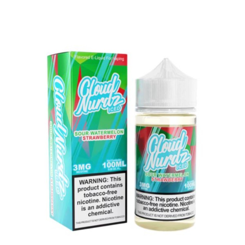 Sour Watermelon Strawberry Iced by Cloud Nurdz 100ml