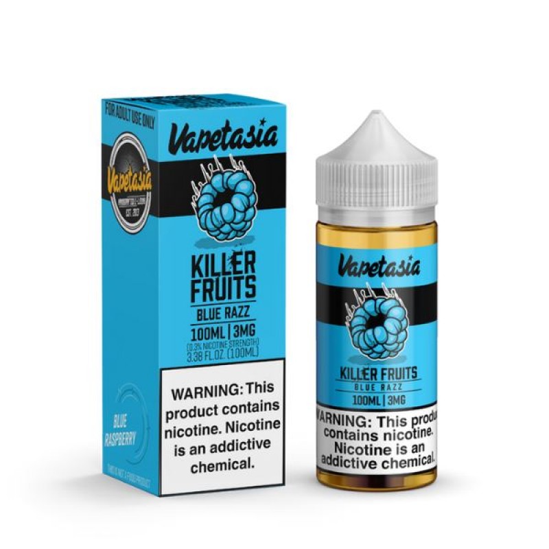 Killer Fruits Blue Razz by Vapetasia Synthetic 100ml