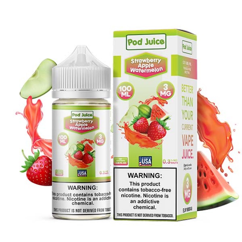 Strawberry Apple Watermelon by Pod Juice TFN Series 100mL