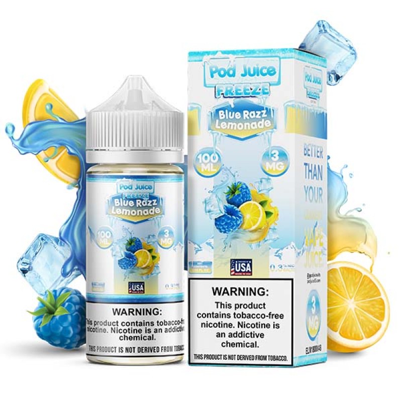 Blue Razz Lemonade Freeze  by Pod Juice TFN Series 100mL