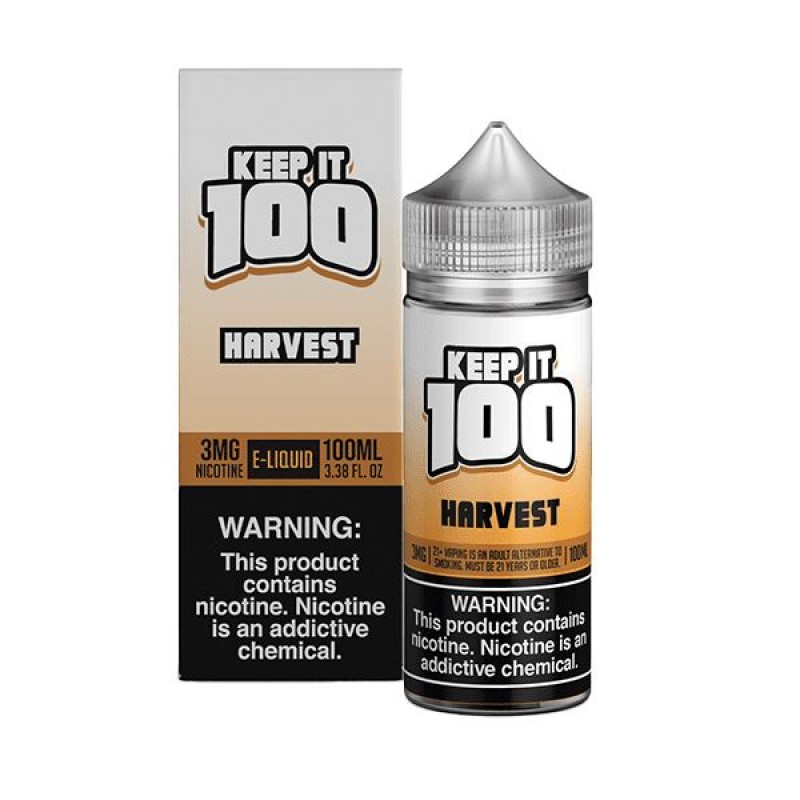 Harvest by Keep It 100 Tobacco-Free Nicotine Series 100ml