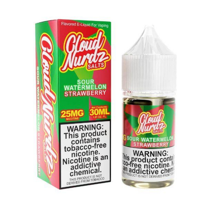 Sour Watermelon Strawberry by Cloud Nurdz TFN Salts 30ml