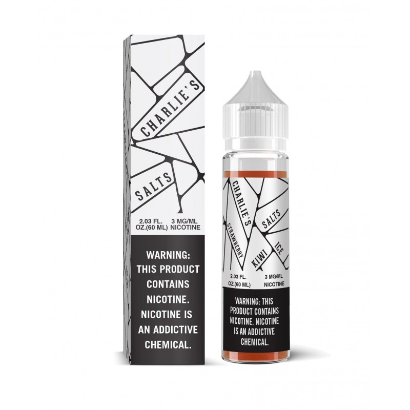 CHARLIE'S SALTS | White - Strawberry Kiwi Ice 60ML eLiquid