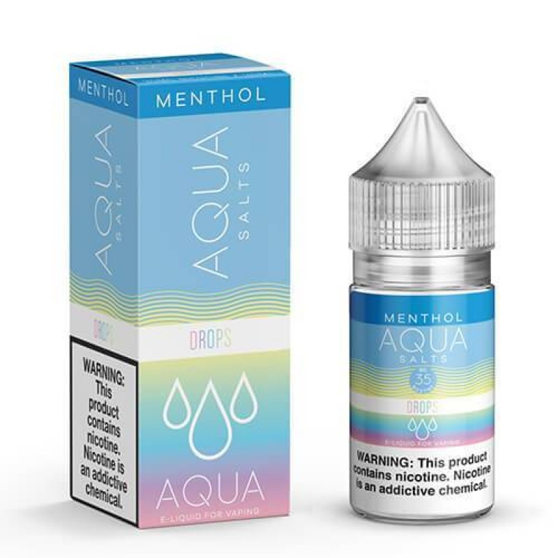 Drops Menthol by Aqua Synthetic Nicotine Salts 30M...