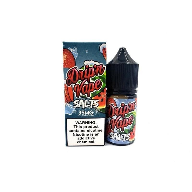 DRIP N VAPE SALTS | Strawberry Melon on Ice 30ML eLiquid