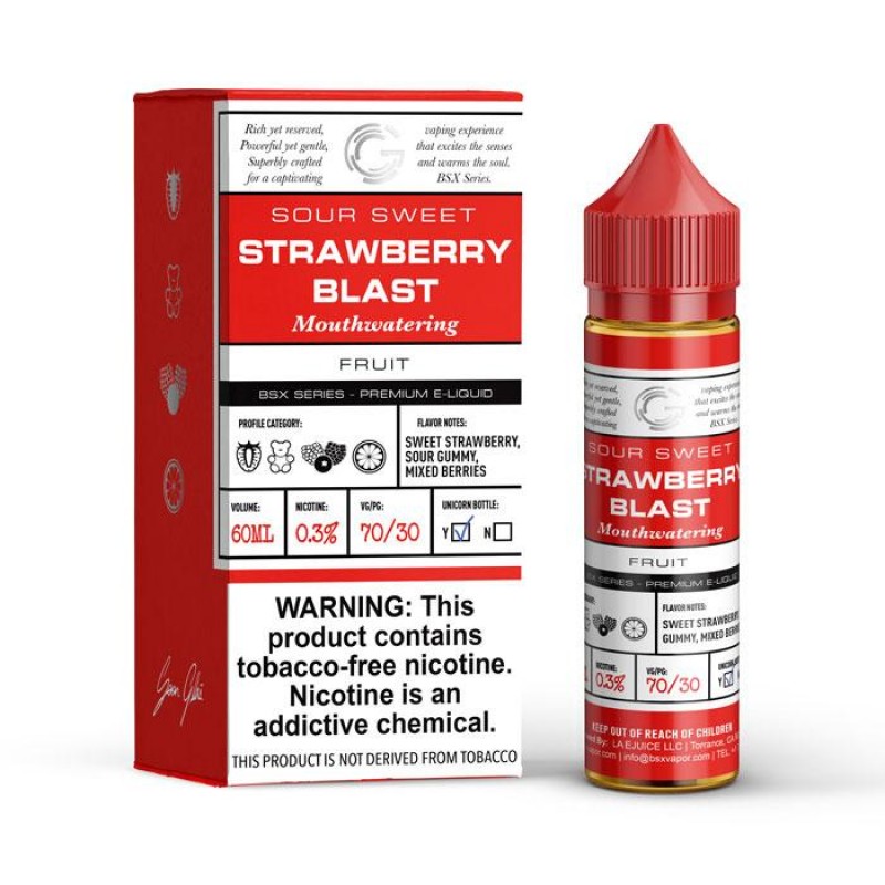 Strawberry Blast by Glas BSX Series 60ml